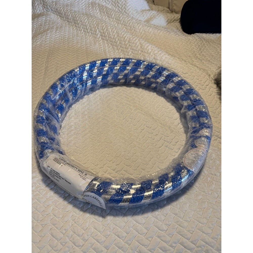 Weighted Fitness Hula Hoop – Blue/White (New in Package)